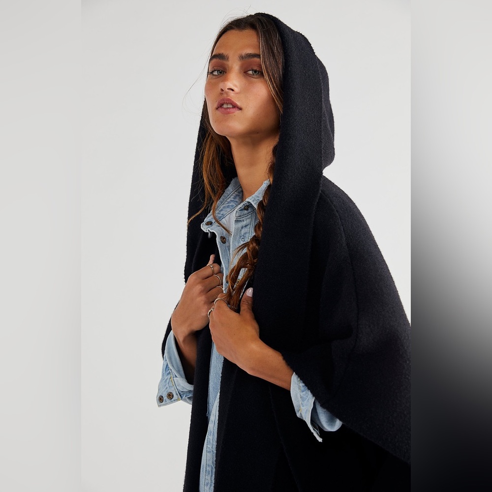 Free People All I Need Cozy Hooded Kimono